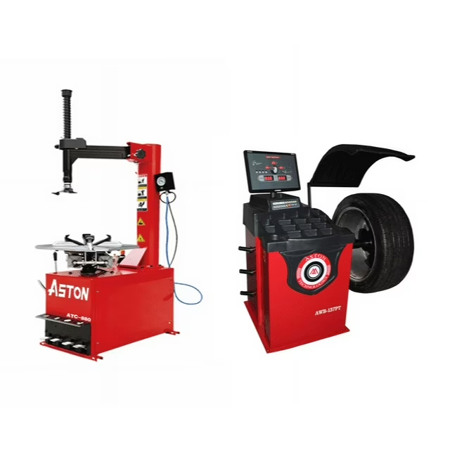 Aston Technologies Reifenmontier- und Radwuchtmaschine Kombi 1460-3022